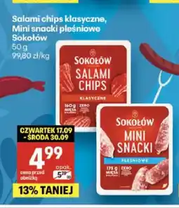 Delikatesy Centrum Salami chips klasyczne Sokołów oferta