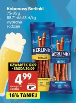 Delikatesy Centrum Kabanosy Berlinki Classic oferta