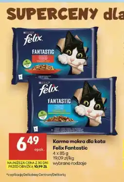 Delikatesy Centrum Karma mokra dla kota Felix Fantastic 4-pak oferta