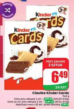 Dino Ciastko Kinder Cards oferta