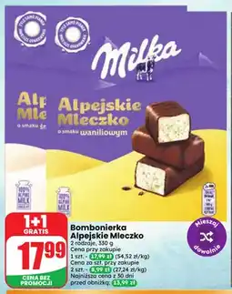 Dino Bombonierka Alpejskie Mleczko o smaku waniliowym Milka oferta