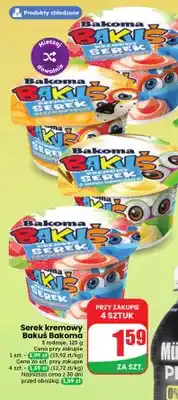 Dino Serek kremowy Bakuś Bakoma truskawkowy oferta