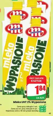 Dino Mleko UHT Wypasione Mlekovita 2% oferta