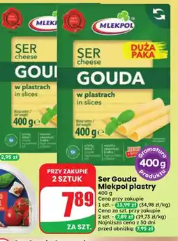 Dino Ser gouda w plastrach Mlekpol oferta