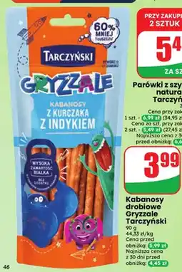 Dino Kabanosy drobiowe Gryzzale Tarczyński oferta
