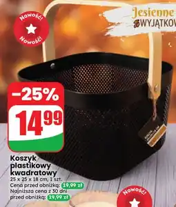 Dino Koszyk plastikowy kwadratowy 25x25x18 cm oferta