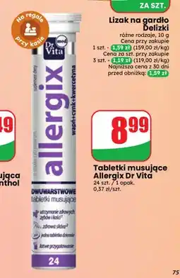Dino Tabletki musujące Allergix Dr Vita oferta