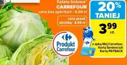 Carrefour Sałatka lodowa CARREFOUR oferta