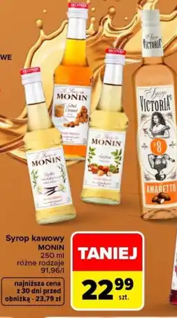 Carrefour Syrop kawowy monin oferta