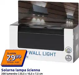 Action Solarna lampa ścienna 200 lumenów | 20,5 x 10,5 x 7,5 cm oferta