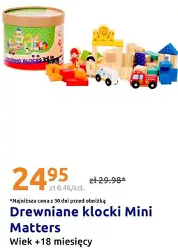 Action Drewniane klocki Mini Matters Wiek +18 miesięcy oferta