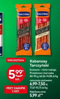 Żabka Kabanosy Tarczyński Proteinowe z kurczaka oferta