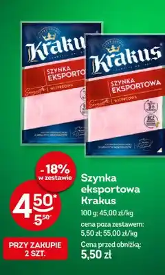 Żabka Szynka eksportowa Krakus oferta