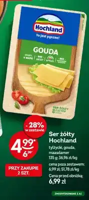 Żabka Ser maasdamer w plastrach Hochland oferta