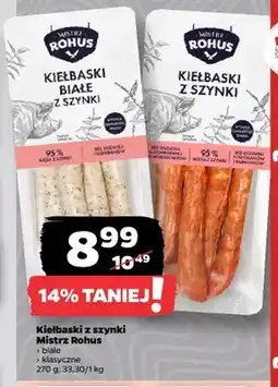 Netto Kiełbaski z szynki białe Mistrz Rohus oferta