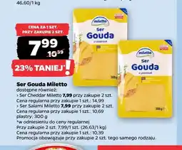Netto Ser gouda w plastrach Miletto oferta