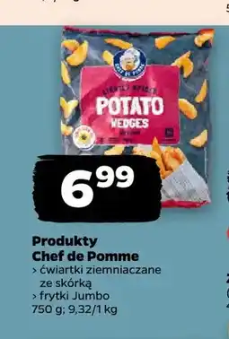 Netto Produkty Chef de Pomme ćwiartki ziemniaczane ze skórką oferta