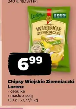 Netto Chipsy Wiejskie Ziemniaczki cebulka Lorenz oferta