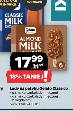 Netto Lody na patyku Gelato Classico o smaku czekolady mlecznej 6-pak oferta