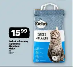 Netto Żwirek mineralny superlekki dla kotów Kiciuś oferta