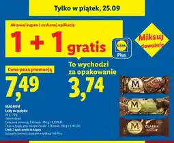 Lidl Lody na patyku Magnum Almond oferta