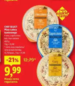 Lidl Pizza z pieca kamiennego 4 sery Chef Select oferta