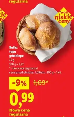 Lidl Bułka typu górskiego oferta