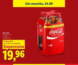Lidl Napój gazowany Coca-Cola 4-pak oferta