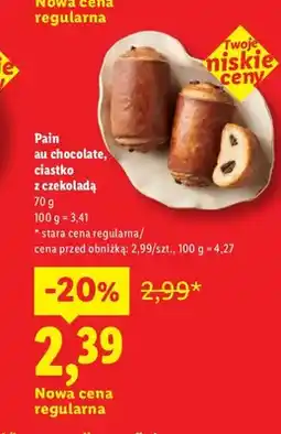 Lidl Pain au chocolate ciastko z czekoladą oferta