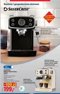 Lidl Kolbowy ekspres do kawy Silvercrest oferta