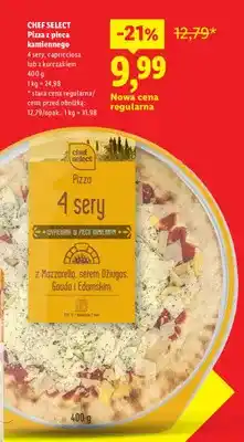 Lidl Pizza z pieca kamiennego 4 sery Chef Select oferta