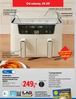 Lidl Dwustrefowa frytkownica beztłuszczowa Silvercrest oferta