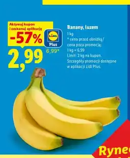 Lidl Banany luzem oferta