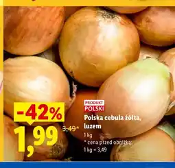 Lidl Polska cebula żółta luzem oferta