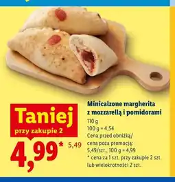 Lidl Minicalzone margherita z mozzarellą i pomidorami oferta
