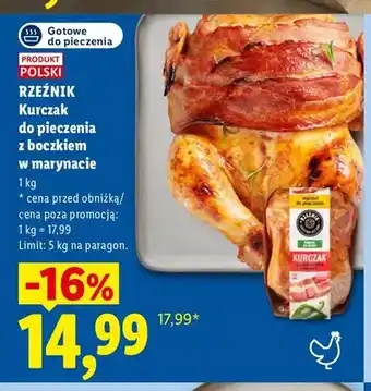 Lidl Kurczak do pieczenia z boczkiem w marynacie Rzeźnik oferta