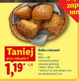 Lidl Bułka z ziarnami oferta