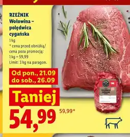 Lidl Wołowina polędwica cygańska Rzeźnik oferta