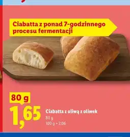 Lidl Ciabatta z oliwą z oliwek oferta