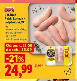 Lidl Polski kurczak polędwiczki XXL Rzeźnik oferta