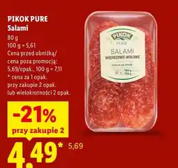 Lidl Salami Pikok Pure oferta