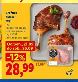 Lidl Kaczka nogi Rzeźnik oferta