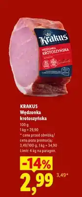 Lidl Wędzonka krotoszyńska Krakus oferta