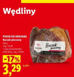 Lidl Boczek pieczony Pikok Od Krajana oferta