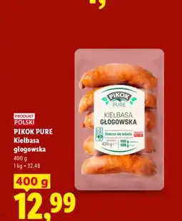 Lidl Kiełbasa głogowska Pikok Pure oferta
