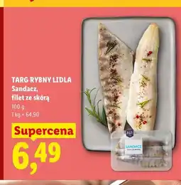 Lidl Sandacz filet ze skórą Targ Rybny Lidla oferta