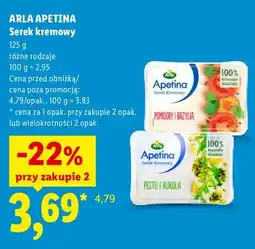 Lidl Serek kremowy pomidory i bazylia Arla Apetina oferta