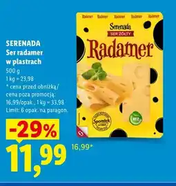 Lidl Ser radamer w plastrach Serenada oferta