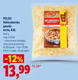 Lidl Ser holenderska gouda tarta XXL Pilos oferta