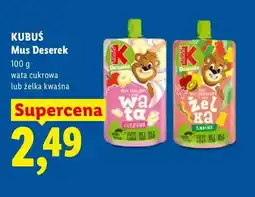 Lidl Mus deserek żelka kwaśna Kubuś oferta